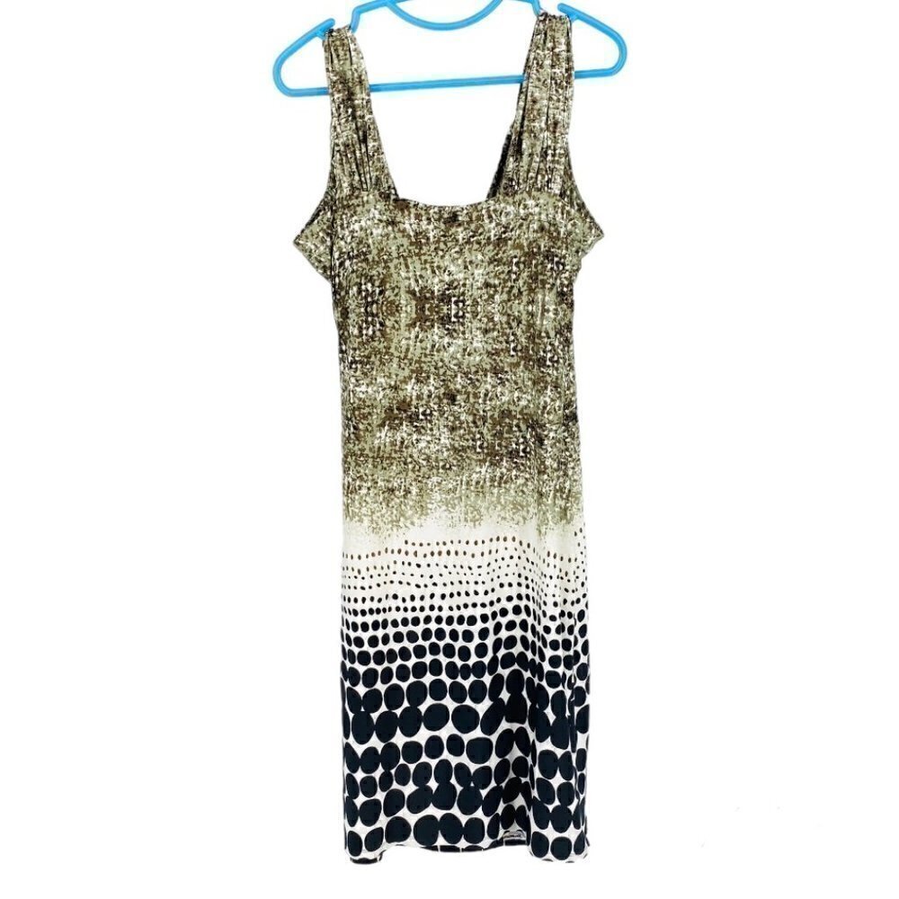 Dusak Faux Wrap Ruche Waist Knee Length Dress Sz M - Picture 6 of 12